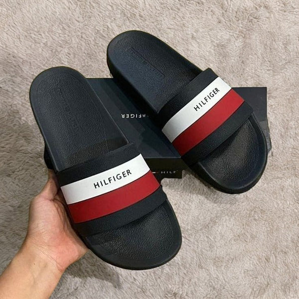 Men Black Casual Slippers