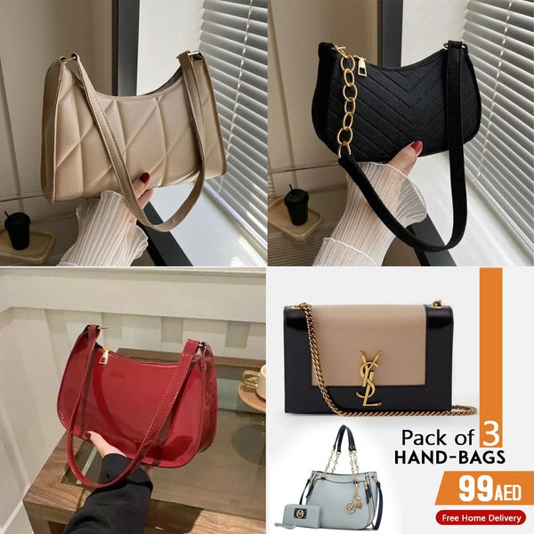 PACK OF 3 HAND-BAGS