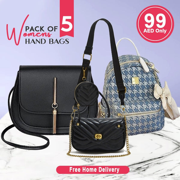 PACK OF 5 WOMENS HAND BAGS