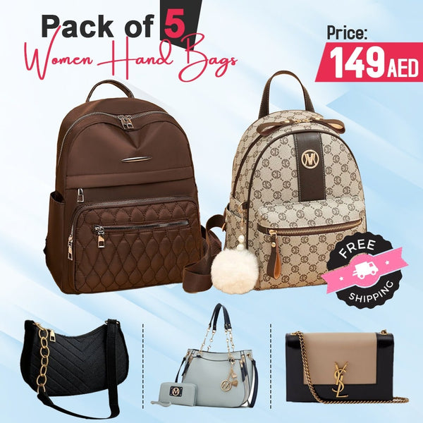 PACK OF 5 WOMEN FASHION BACKPACK