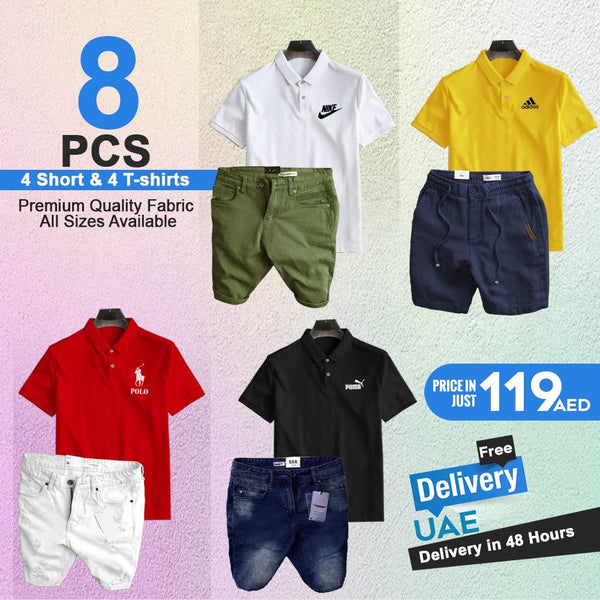 PACK OF 8 SHORTS & T-SHIRTS