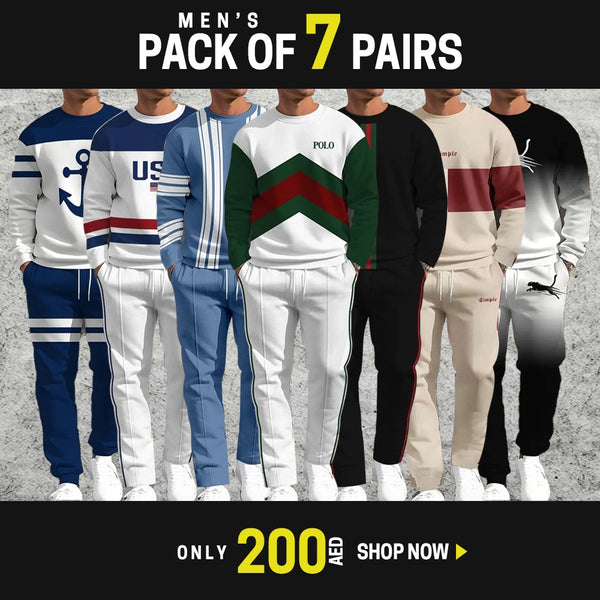 PACK OF 7 MEN'S STYLISH TRACK SUIT