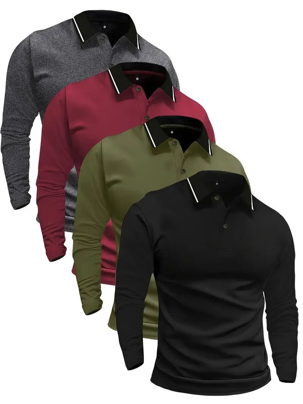 Pack of 04 Men's Polo T-Shirts