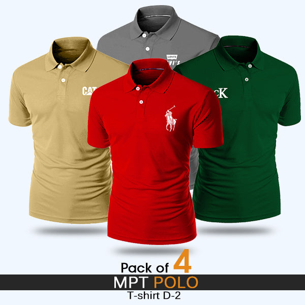 Pack of 04 Men's Polo T-Shirts