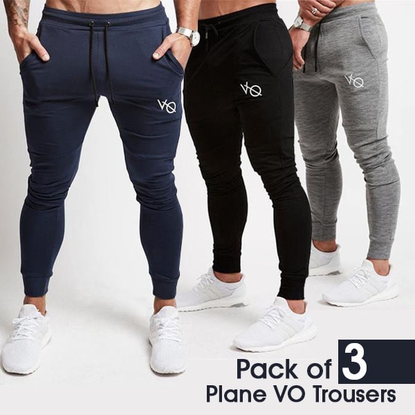 PACK OF 3 PLANE VO TROUSERS