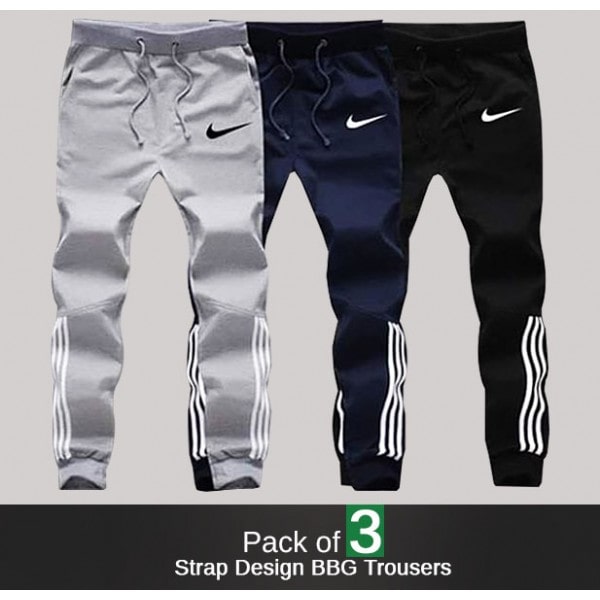 PACK OF 3 STRAP DESIGN BBG TROUSERS