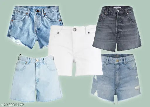 5 Pack of Women's Denim Shorts