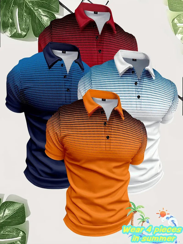 Pack of 4 Men's Polo T-Shirts
