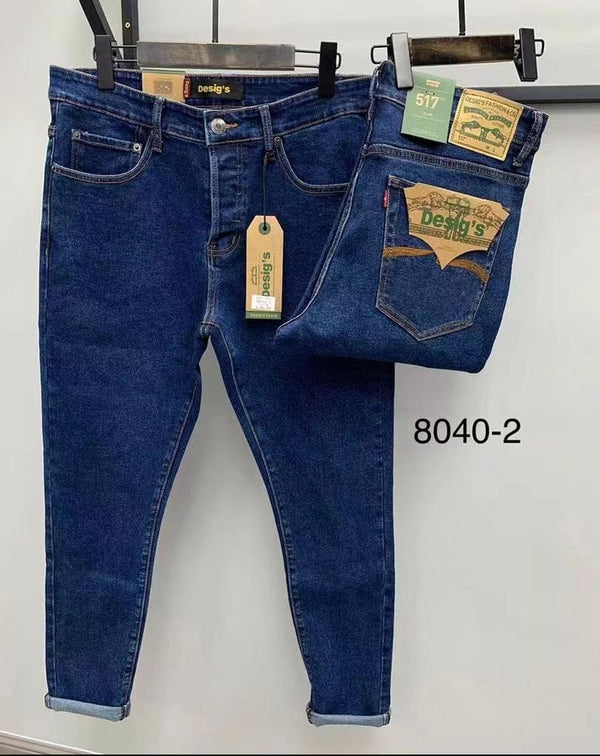 Dark Blue Distressed Jeans - 3812
