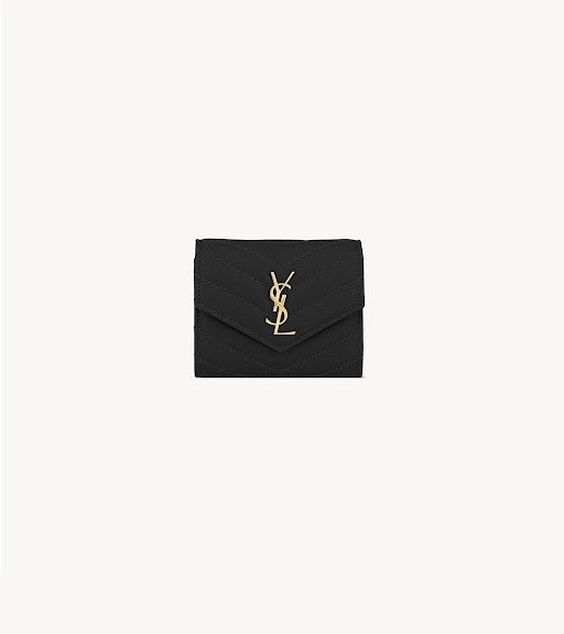 Saint Laurent Cassandre Matelassé Multi-Fold Wallet