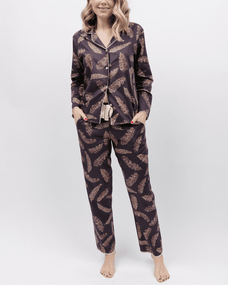 Lana Feather Print Pyjama Set