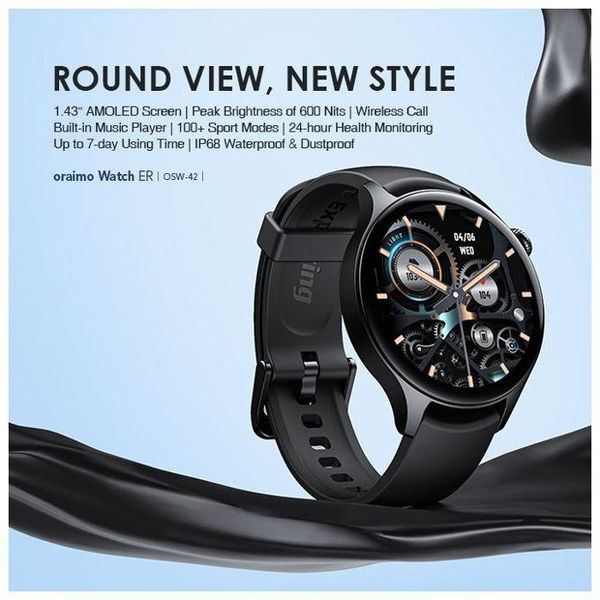 Oraimo Watch 2R 1.39" TFT IP68 Smart Watch